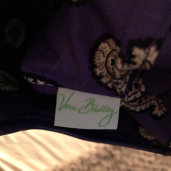 Vera Bradley Frill Tied Together Simply Violet Hobo Purse - NWOT - Picture 6 of 7